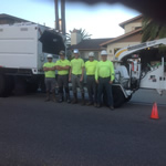 Arbor Age Tree Services Crew Workers on a Residential Tree Removal Project